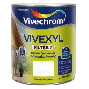 ΒΕΡΝΙΚΙ ΕΜΠΟΤΙΣΜΟΥ ΞΥΛΟΥ VIVEXYL FILTER ΣΑΤΙΝΕ Νο713 ΛΕΥΚΟ 750ml
