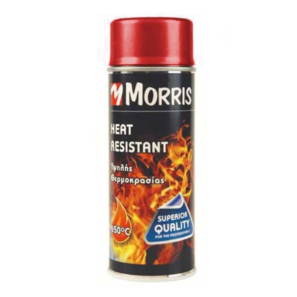 ΣΠΡΕΥ ΥΨΗΛΗΣ ΘΕΡΜΟΚΡΑΣΙΑΣ 800°C ΚΟΚΚΙΝΟ 400ml MORRIS