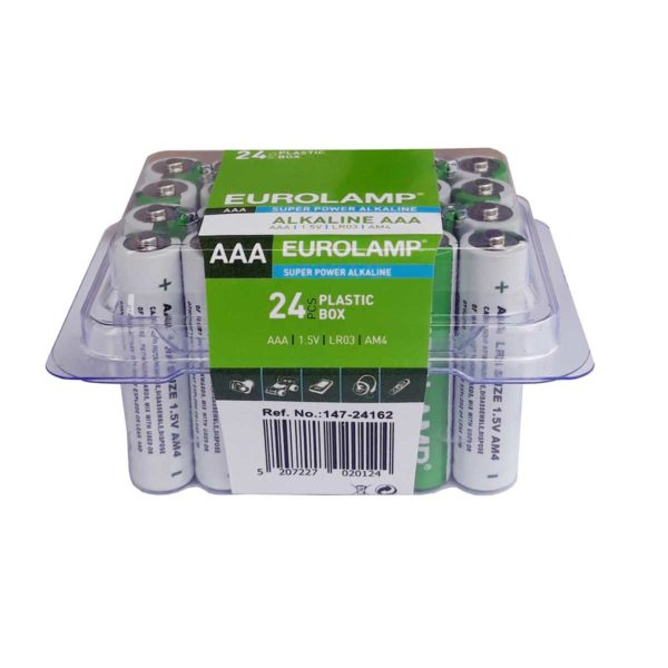 ΜΠΑΤΑΡΙΕΣ ΑΛΚΑΛΙΚΕΣ ΑΑΑ 12V 24τεμ EUROLAMP