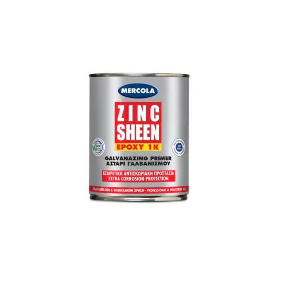 ΑΣΤΑΡΙ ΓΑΛΒΑΝΙΣΜΑΤΟΣ ZINC SHEEN ΓΚΡΙ 375lt MERCOLA