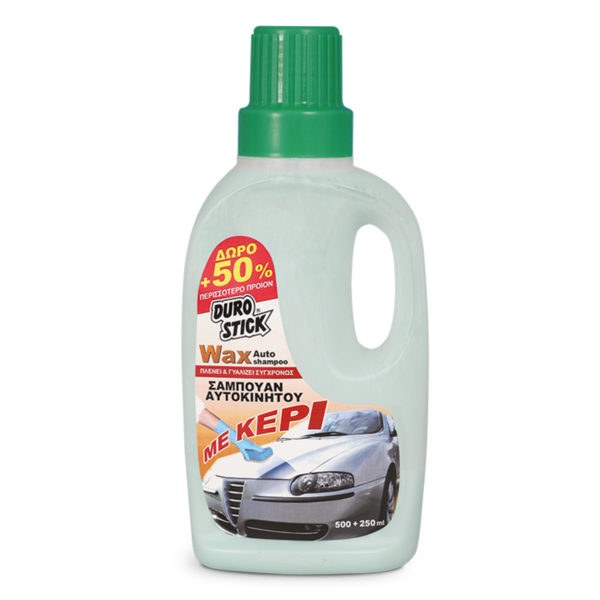 ΣΑΜΠΟΥΑΝ ΑΥΤΟΚΙΝΗΤΟΥ ΜΕ ΚΕΡΙ AUTO WAX 750ml DUROSTICK