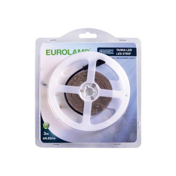 ΤΑΙΝΙΑ LED ME DRIVER 4000Κ 6W IP20 12V 3m