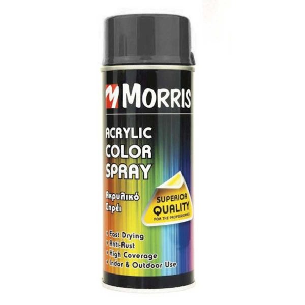 ΣΠΡΕΥ ΓΥΑΛΙΣΤΕΡΟ ΓΚΡΙ/ΑΝΘΡΑΚΙ 400ml RAL 7016 MORRIS