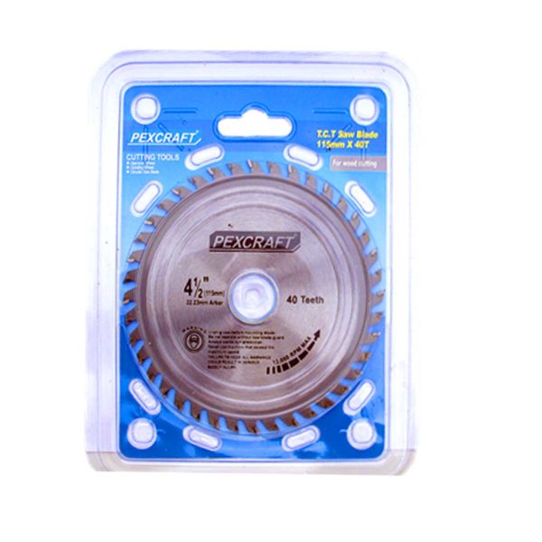 ΔΙΣΚΟΣ ΞΥΛΟΥ ΓΙΑ ΓΩΝΙΑΚΟ ΤΡΟΧΟ 125mm 40 ΔΟΝΤΙΑ PEXCRAFT