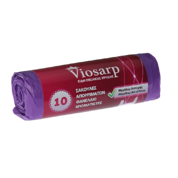 ΣΑΚΟΥΛΕΣ ΑΠΟΡ. ΓΡΑΦΕΙΟΥ ΜΩΒ/ΠΡΑΣΙΝΗ 80Χ110cm 10τεμ VIOSARP