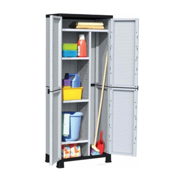 ΝΤΟΥΛΑΠΑ ΠΛΑΣΤΙΚΗ 4 ΡΑΦΙΑ & ΧΩΡΙΣΜΑ 171Χ68Χ38cm (BPC7000) BORMANN